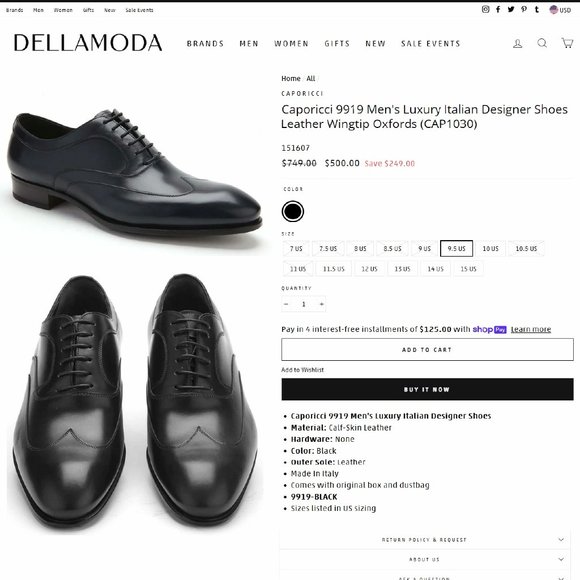 *NEW* $779 Caporicci Abrasivato 10 M Italian Patent Calfskin Tuxedo * new Trees